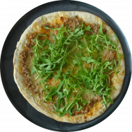 Sie können aus 6 verschiedenen Pizzavariationen wählen. Heutige Tagesempfehlung: Pizza 'Coachella' mit Rinderhackfleisch, Tomate, Gouda, Rucola und Frischkäse (19,81)