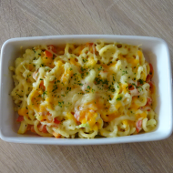 'Mac and Cheese' - Amerikanischer-Nudel-Käseauflauf (1,15,19,81)