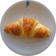 Heute als Menüzugabe: Nuss-Nougat Croissant XL (19,72,81)
