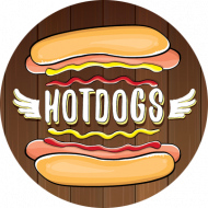 Solange der Vorrat reicht: Hot Dog mit Gewürzgurken, Käse, Röstzwiebeln, Ketchup (2,3,9,15,19,21,22,81)