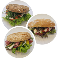Belegte Brötchen- Schnitzel, Backfisch ...