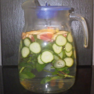 Aqua Natura - Heutige Kreation: Grapefruit-Gurke-Minze