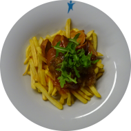 StreetFood: Pommes frites 'Falafel-Curry-Style' on Top Gurken-Zwiebel-Chutney (9)