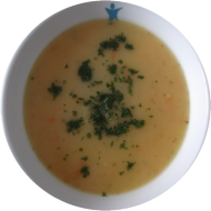 Sächsische Kartoffelsuppe mit Gemüse (3,21) auch mit Wiener möglich