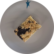 Heute als Menüzugabe: Mohn-Quark-Kuchen (15,19,81)